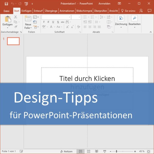 Design-Tipps für PowerPoint-Präsentationen