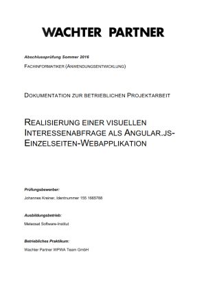 Projektdokumentation Von Johannes Kreiner Mit 100 Bewertet